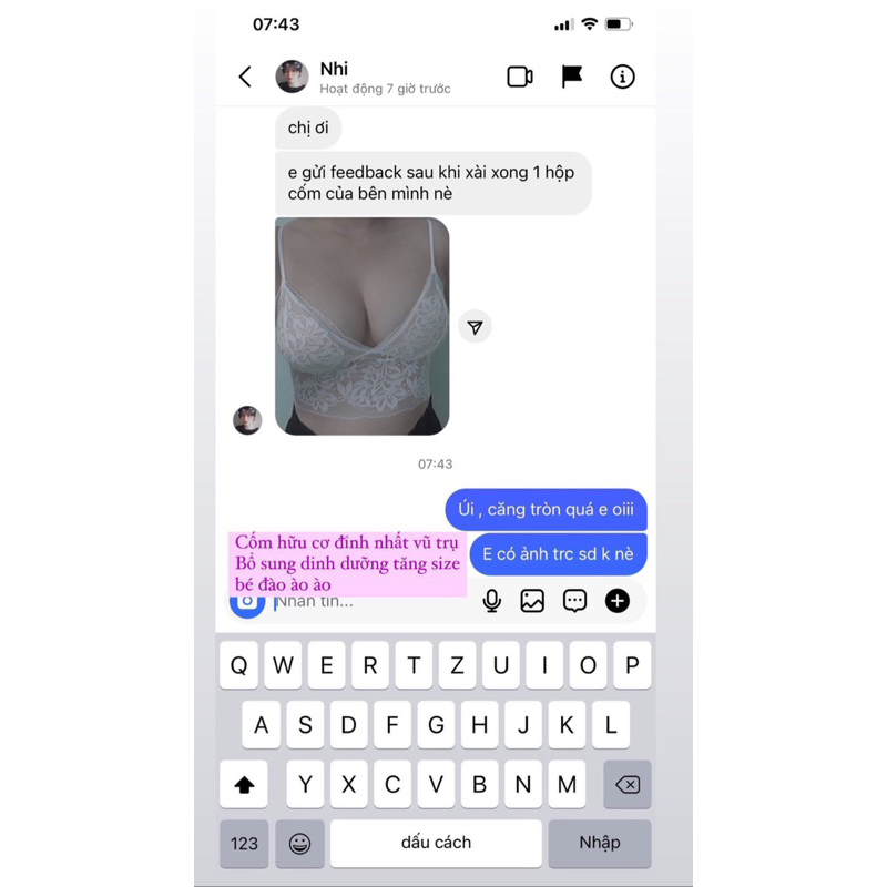 CỐM HỮU CƠ TĂNG SIZE VÒNG MỘT LITA