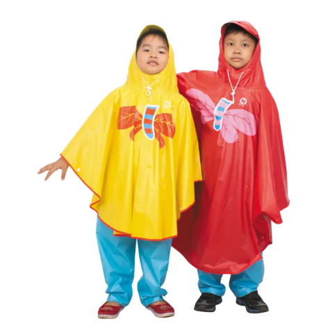 Áo Mưa Cánh Dơi Họa Tiết Hình Thú Dễ Thương Cho Bé - Á Mưa Cho Bé 3 Đến 5 Tuổi