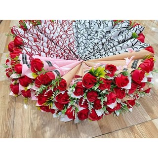 Bó hoa hồng sáp ốc quế 1 bông