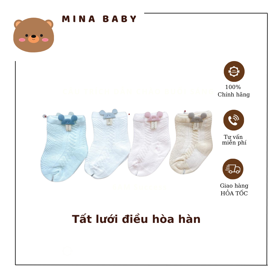 Tất lưới điều hòa hàn quốc cho bé