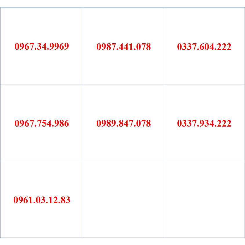 Sim Viettel trả trước đuôi năm sinh 198x, 199x, lộc phát, thần tài, tam hoa
