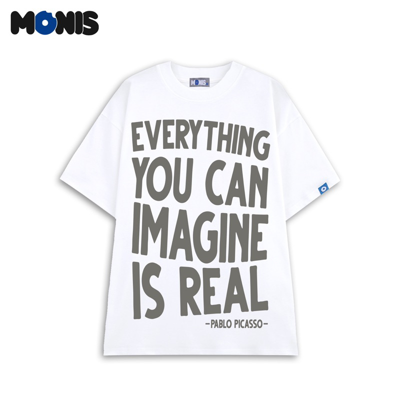 ÁO THUN UNISEX BASIC OVERSIZE PABLO 100% COTTON - MONIS CHÍNH HÃNG