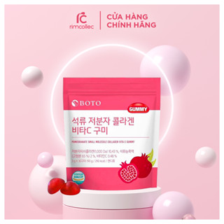 Kẹo Collagen Lựu Boto Kẹo Dẻo Gummy Collagen Vitamin C 30 viên