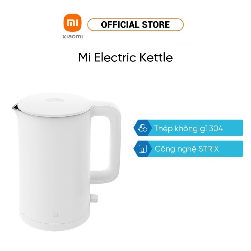 Ấm đun nước Xiaomi Mi Electric Kettle Dung tích 1.5L, Inox 304, Công suất 1800W