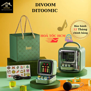 Loa bluetooth DIVOOM DITOO MIC 15w chính hãng. kết hợp micro karaoke và màn hình bàn phím
