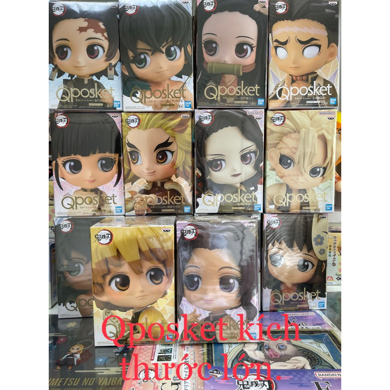 Mô Hình QPOSKET Kimetsu No Yaiba Chính hãng BANDAI-Kích thước lớn(Hàng nguyên Seal)