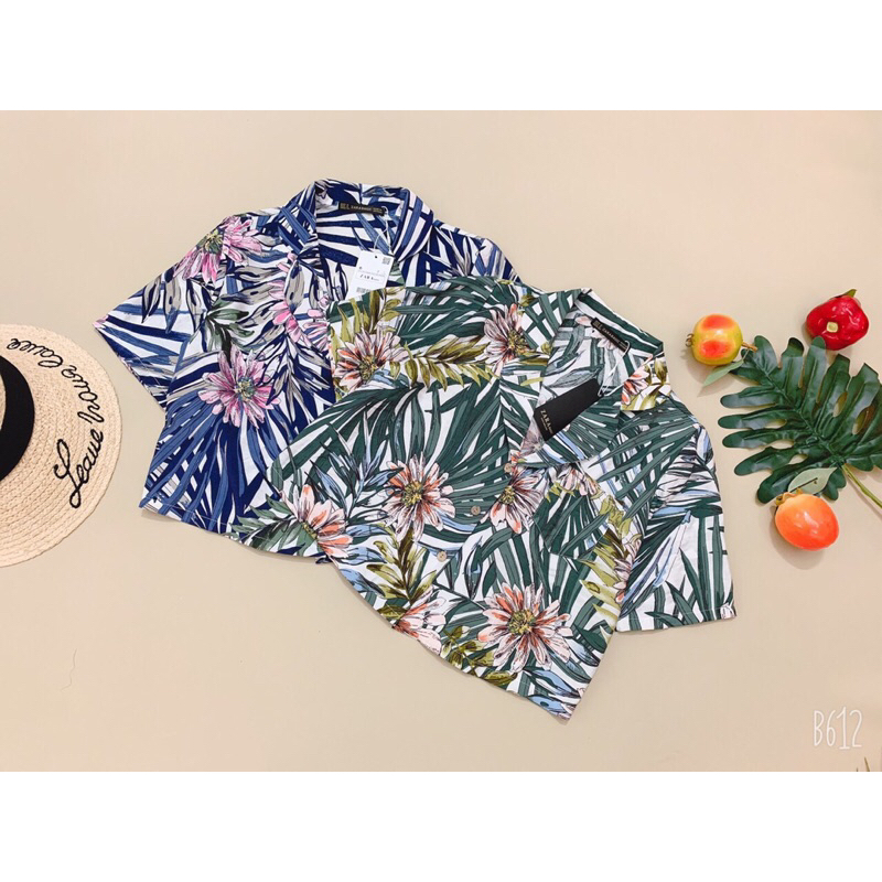 Áo Croptop hoa văn