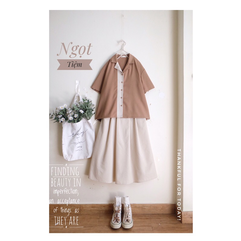 Áo Linen Đường Nâu