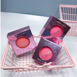 Phấn má ngọc trai cellio shining blusher