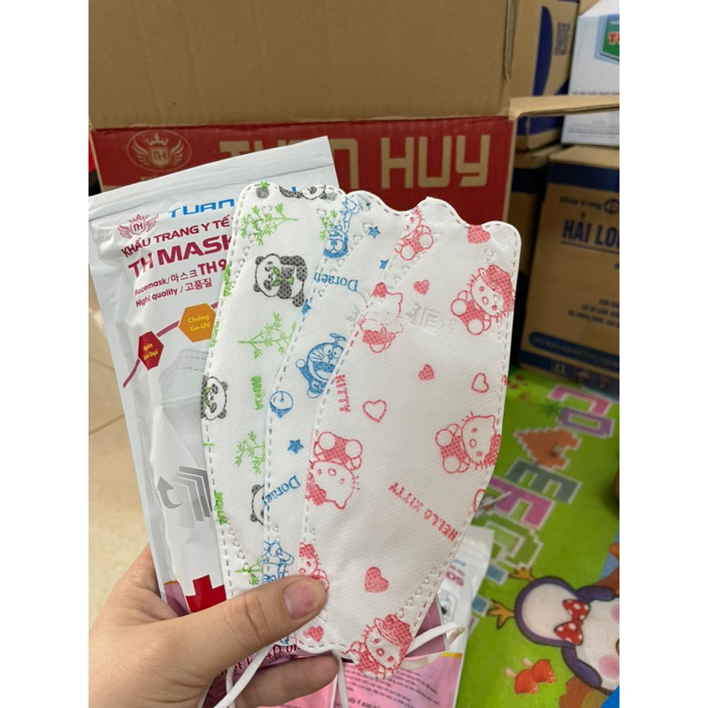 Khẩu trang y tế trẻ em KF94 TH Mask kids - Khẩu trang trẻ em KF94 Tuấn Huy