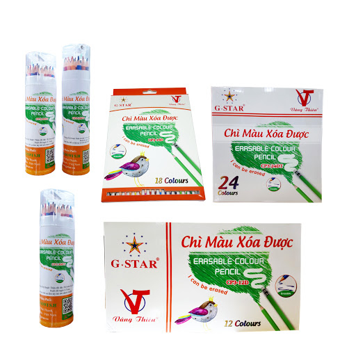 Hộp 24 Cây Chì Màu Xóa Được Loại Dài Gstar CP3-24D