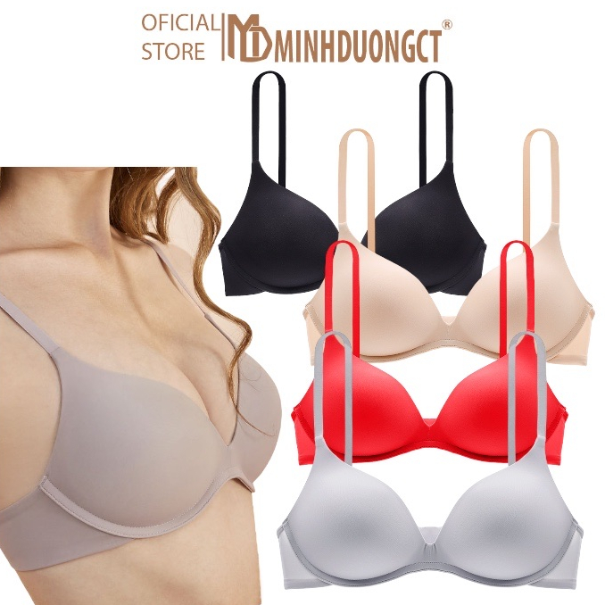 Áo ngực su non cao cấp mã 709, không gọng, mút mỏng, xuất Nhật siêu mềm mịn, quyến rũ - Áo Ngực chống thư mặc cả ngày