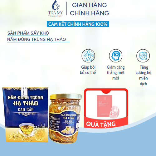 Nấm Đông Trùng Hạ Thảo hộp 10g Cao Cấp Sấy Khô Chống Lão Hóa Đẹp Da Tăng Miễn Dịch giúp bồi bổ cơ thể