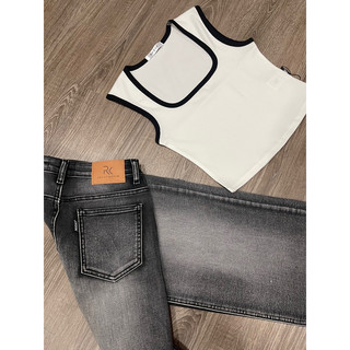 Boy suông đứng Grey 3D