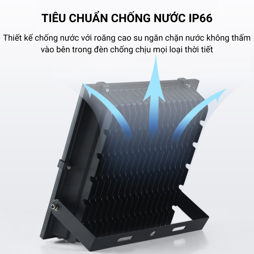 Đèn pha LED 5054SMD-ÁNH SÁNG VÀNG công suất 20W,30W,50W,100W,150W siêu sáng chống nước chống bụi IP66 chiếu sáng sân nhà
