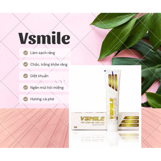 Kem đánh răng hương vị cà phê - đánh bật răng ố vàng, sâu răng vsmile