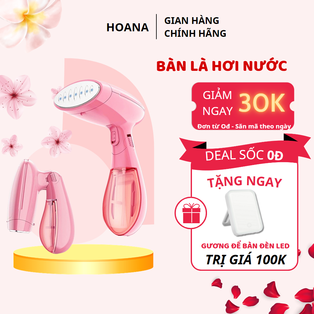 Bàn là hơi nước cầm tay SoKaNy SK-3060 công suất 1500W, Bàn là hơi nước cầm tay gấp gọn tiện lợi - Bảo hành 12 tháng