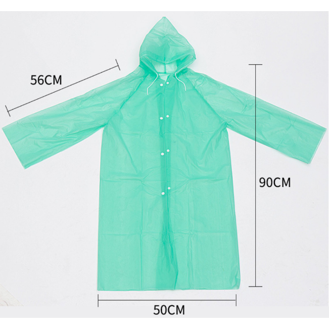 Áo Mưa EVA Trong Suốt Cho Bé - Áo Mưa Trẻ Em Trong Suốt Có Nón
