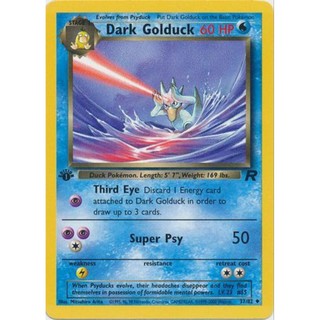 Thẻ Pokemon Dark Golduck - 37/82 - Phiên bản đầu tiên không phổ biến Đĩa đơn phiên bản đầu tiên của Team Rocket LP/NM
