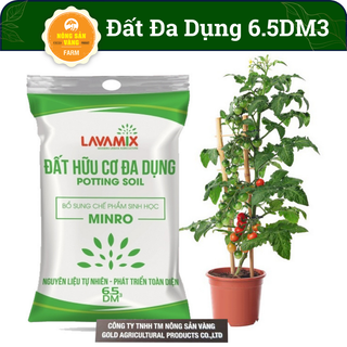 Đất sạch trồng rau, hoa kiểng lavamix 6.5dm tiện lợi, dễ sử dụng - nông sản vàng