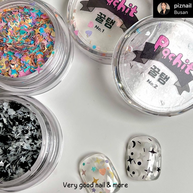 Pochit - Nhũ nails rắc móng Honey Taem series