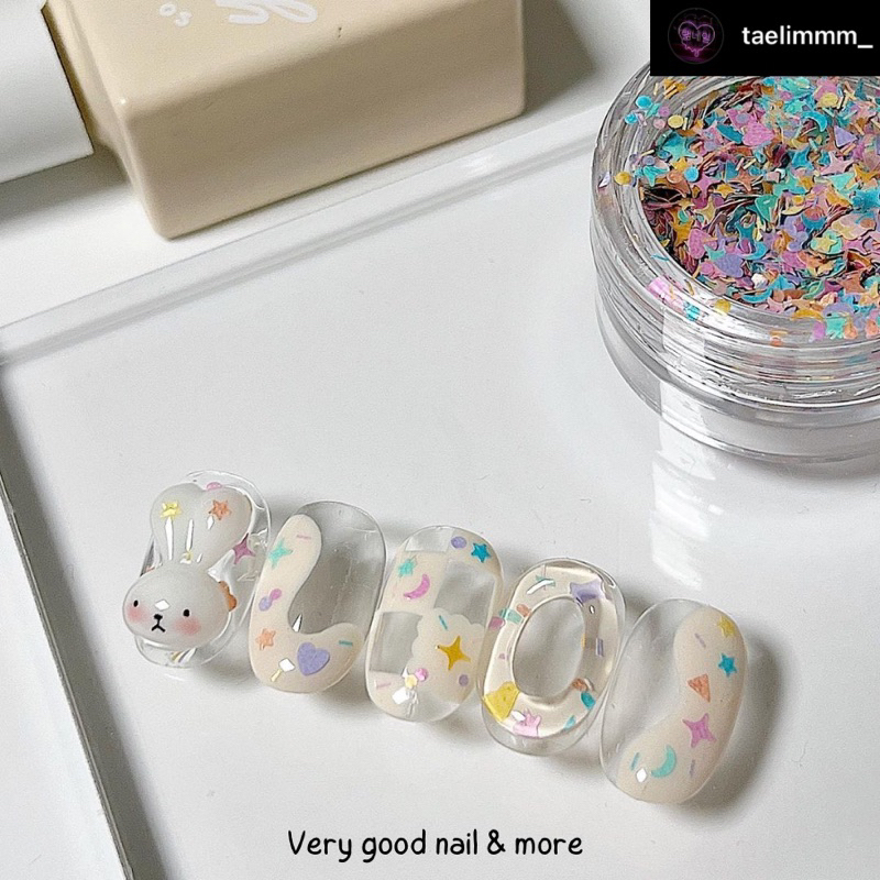 Pochit - Nhũ nails rắc móng Honey Taem series