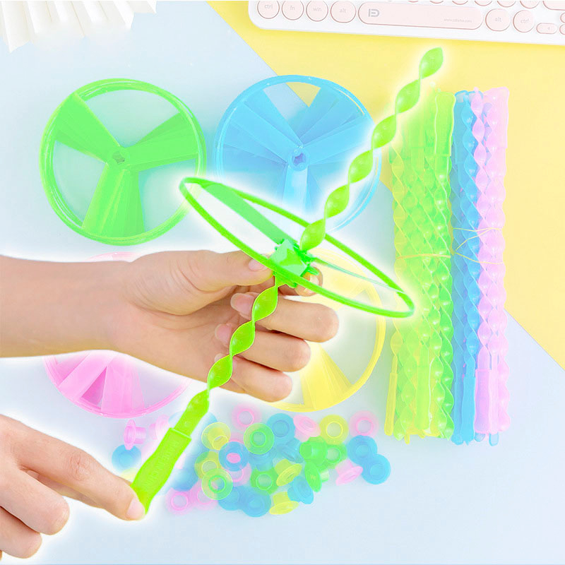 Combo 5/10 Đồ chơi chong chóng nhựa rút tay nhiều màu sắc