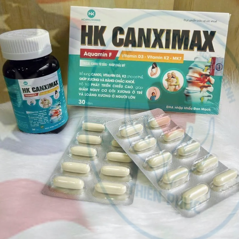 [NGỪA LOÃNG XƯƠNG] HK CANXIMAX - Bổ Sung CANXI Vượt Trội, Canxi Hữu Cơ Từ Sữa (Hàng Chính Hãng)