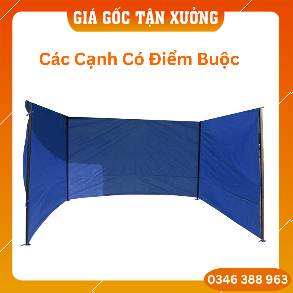 BẠT QUÂY NHÀ BẠT DI ĐỘNG 3M x 3M (không bao gồm khung xương và bạt mái)