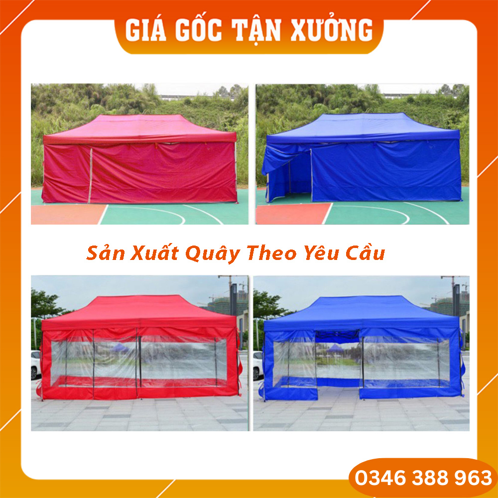 BẠT QUÂY NHÀ BẠT DI ĐỘNG 3M x 3M (không bao gồm khung xương và bạt mái)