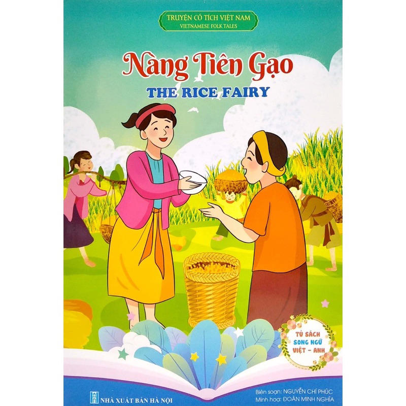 Sách - Túi 8 cuốn Truyện cổ tích Việt Nam chọn lọc -bộ 8 cuốn song ngữ Việt Anh ngẫu nhiên