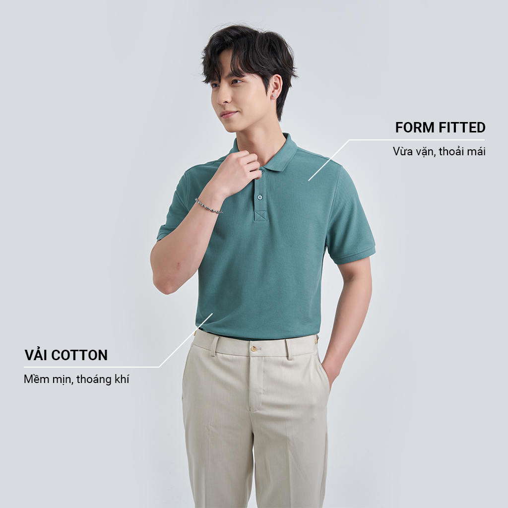 Áo Polo Nam Cổ Đức Form Fitted Chất Liệu Cotton Local Brand KRIK PL2037