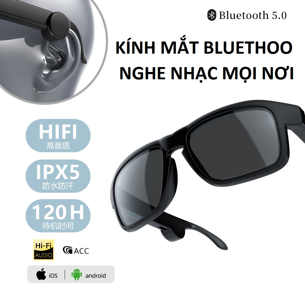 Kính Mát, Kính Mắt thông minh XG88 Bluetooth5.2,Kính râm Chống UV tích hợp kết nối hỗ trợ gọi rảnh tay Và Nghe Nhạc