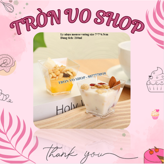Ly nhựa mousse vuông 70*45mm 7065