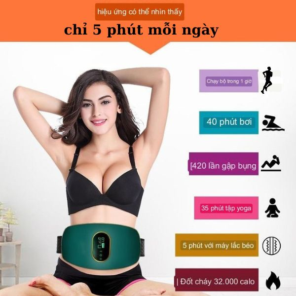 Máy Massage Cao Cấp,Massage Vùng Bụng, Đánh Tan Mỡ , Làm Săn Chắc Cơ - DUOSUN