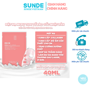 Mặt nạ nhau thai cừu cuống rốn tế bào gốc Rwine Beauty dưỡng da, cung cấp độ ẩm, tái tạo collagen 40ml - SUNDE