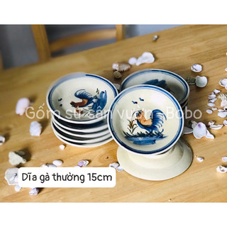 chén, tô, dĩa hàng gà, cá thường