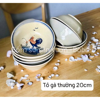 chén, tô, dĩa hàng gà, cá thường