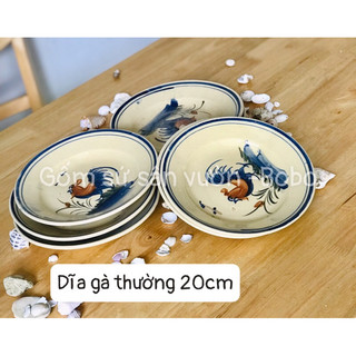 chén, tô, dĩa hàng gà, cá thường