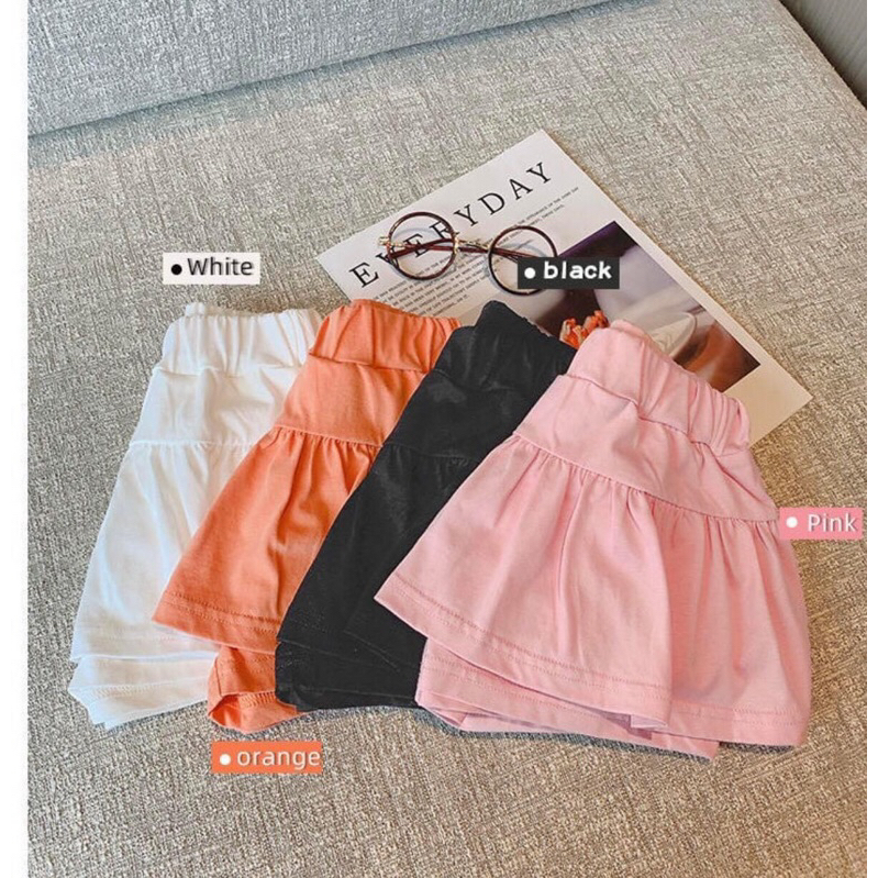 Chân Váy Bé Gái,Chân Váy Lưng Cao Màu Trơn Phong Cách Hàn Quốc Thời Trang Mùa Hè Cho bé Gái 11-42kg