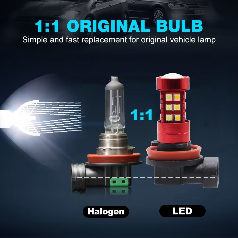 Đèn gầm ô tô H11, H8, H9, 9005,9006 đèn sương mù, đèn cản trước ô tô công suất 30W