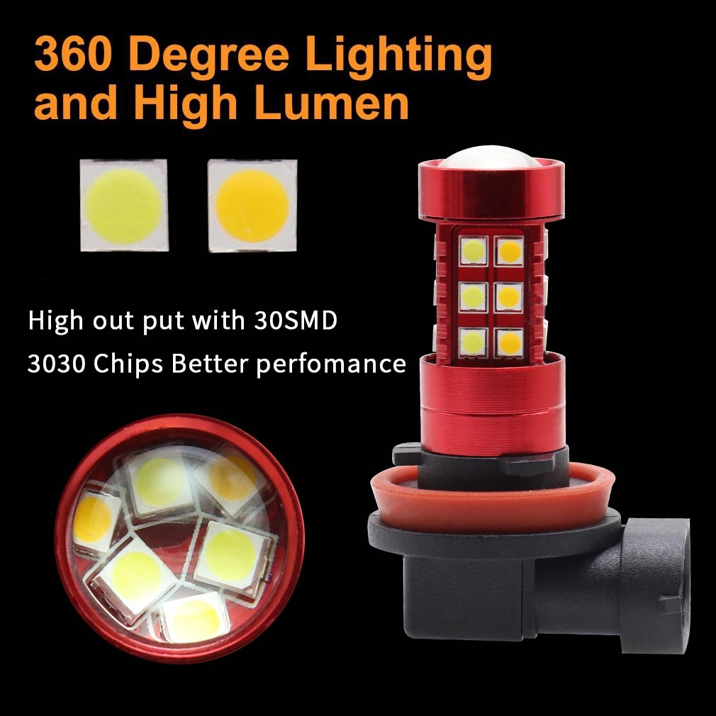 Đèn gầm ô tô H11, H8, H9, 9005,9006 đèn sương mù, đèn cản trước ô tô công suất 30W