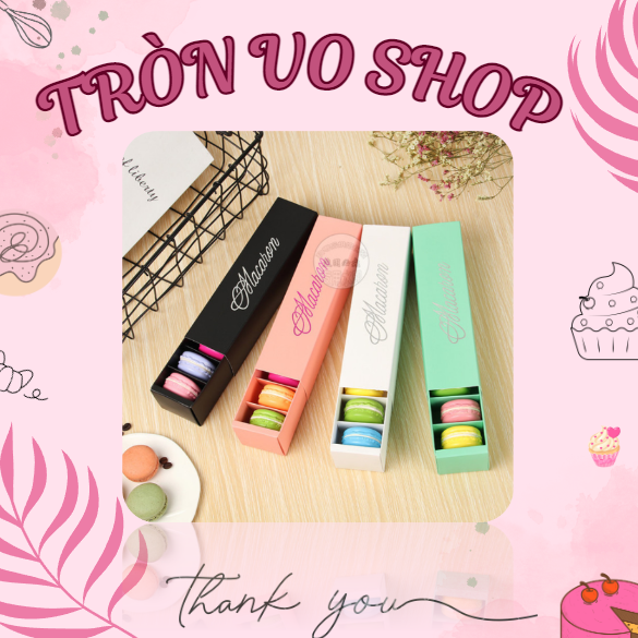 Hộp đựng 6 bánh Macaron [ Set/ 10 hộp ]