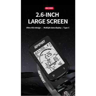 Đồng hồ xe đạp đo tốc độ bằng định vị vệ tinh bsc 100s - Chính hãng igpsport Bsc100s