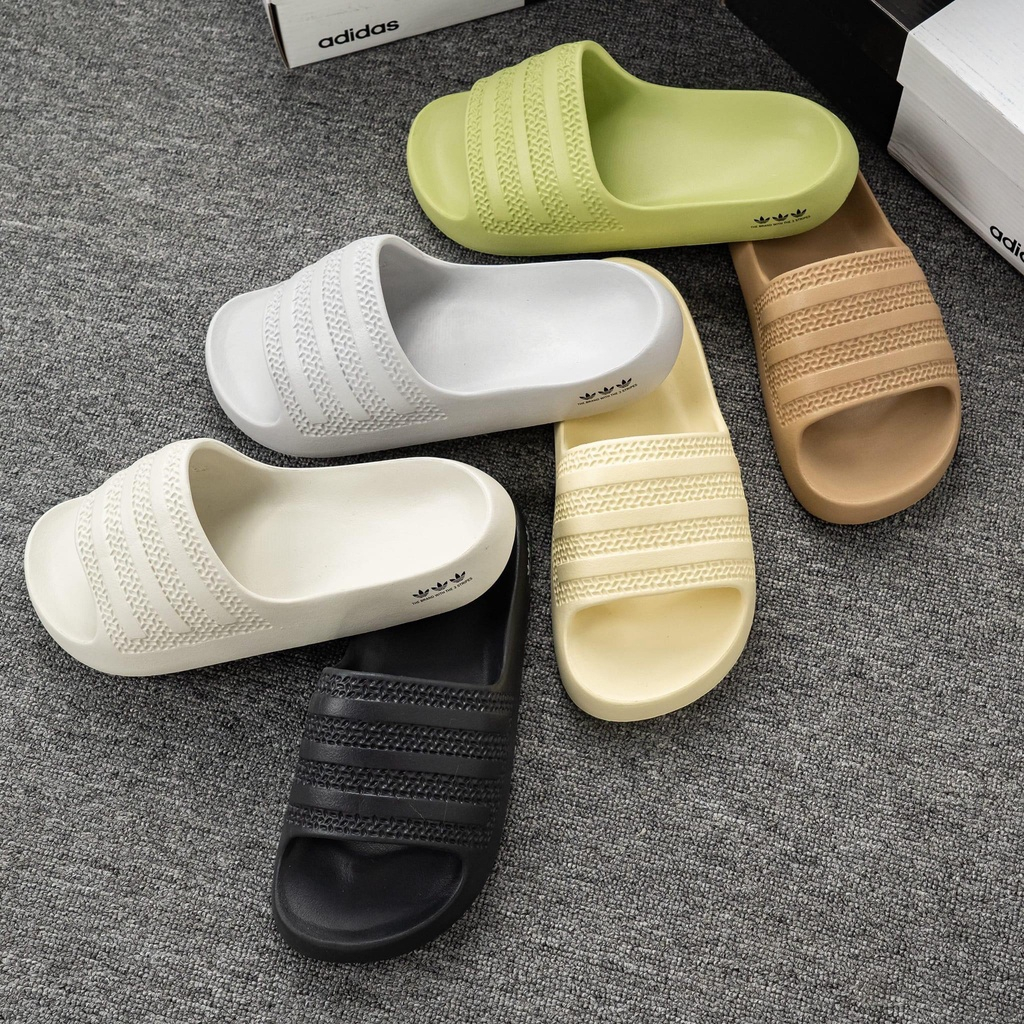Dép bánh mì nam nữ_Dép Adidas Adilette AYoon cao su mềm đúc nguyên khối Full Box