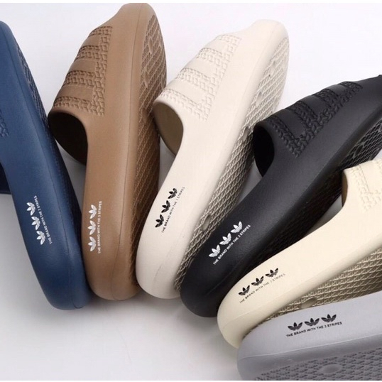 Dép bánh mì nam nữ_Dép Adidas Adilette AYoon cao su mềm đúc nguyên khối Full Box
