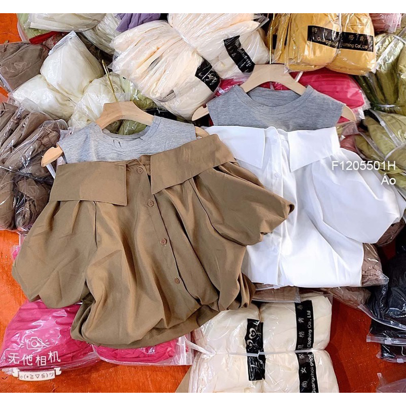 Áo kiểu trễ vai phối áo sát nách cá tính VIENS STORE