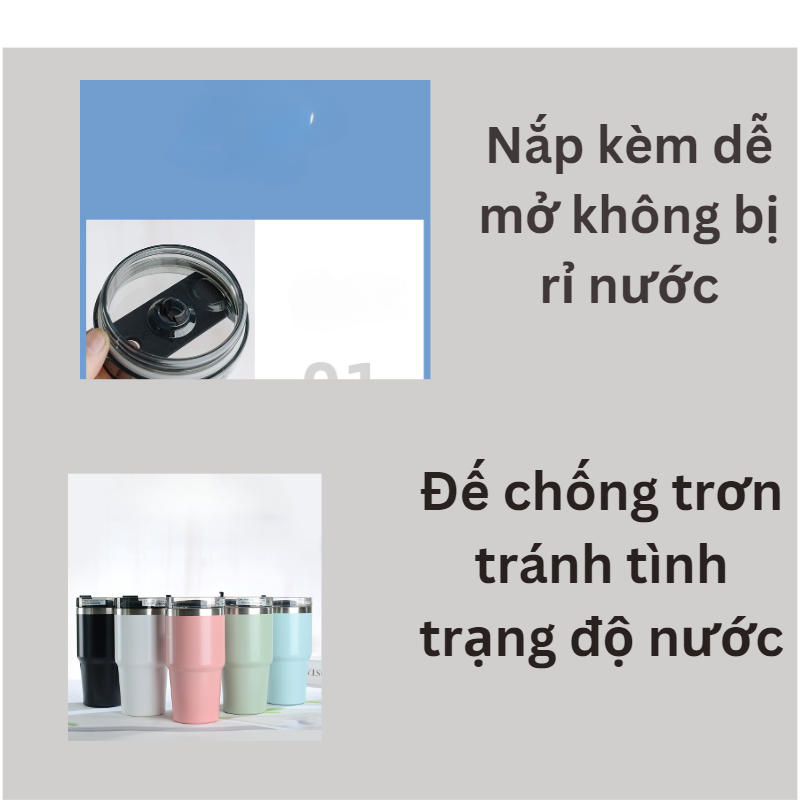 Cốc giữ nhiệt stabucks 600ml-900ml inox 304 giữ nhiệt kèm ống hút nắp xoay 360 độ giữ nhiệ ly giữ nhiệt | BigBuy360 - bigbuy360.vn