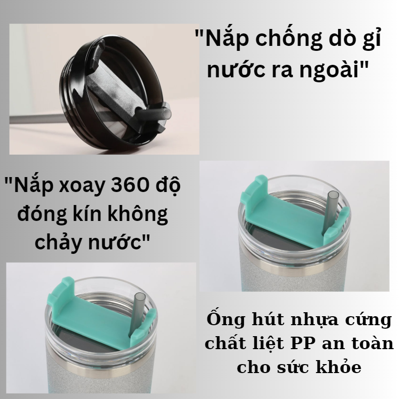 Cốc giữ nhiệt stabucks 600ml-900ml inox 304 giữ nhiệt kèm ống hút nắp xoay 360 độ giữ nhiệ ly giữ nhiệt | BigBuy360 - bigbuy360.vn