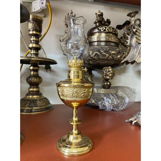 Đèn dầu đèn thờ bằng đồng đèn đâu thờ cúng cao 28cm x 600g